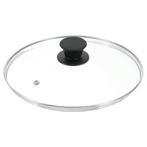 Uxcell 1 Pack Universal Lid for Pot Fit 9.5 Inch Cookware, Replacement Glass Pan Lids