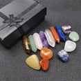 thumbnail image 3 of Piedras Preciosas Zulema 14x cristal Natural Obsidiana Feng Shui Yoga, 3 of 7