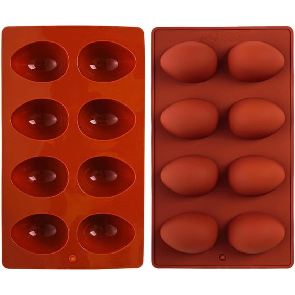 Bohorizon Egg Shaped Baking Mold, 2Pcs Food-grade Baking Supplies for DIY Cake Decoration