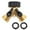A, variant on Garden Hose Splitter 2 Way Brass, QQZ Durable Leak Proof Y Type Water Divider, High Quality All Copper Connector for Lawn Irrigation System