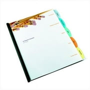 GBC 090573 Report Cover & Multicolor Tabs - Clear