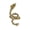 Gold, variant on 1Pc Dragon Year Birthstones Ear Cuff Delicate Ear Clips Jewelry Trendy Ear Wrap Studs Unique Ear Clip Jewelry
