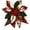 B, variant on DIY Large Patchwork Bow Sewing Kit, Farmhouse Folded Fabric Flower Door Hanging Craft Set with Pre-Cut Fabrics, Batting and Instructions for Wall Window Porch Decor (A)