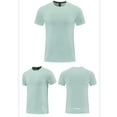 thumbnail image 2 of Camiseta Deportiva de Color Sólido de los Hombres, Top de Manga Corta Respirable Hielo de Verano para Correr Al Aire Libre Y Desgaste Casual, Camiseta Atlética de Humedad, 2 of 3