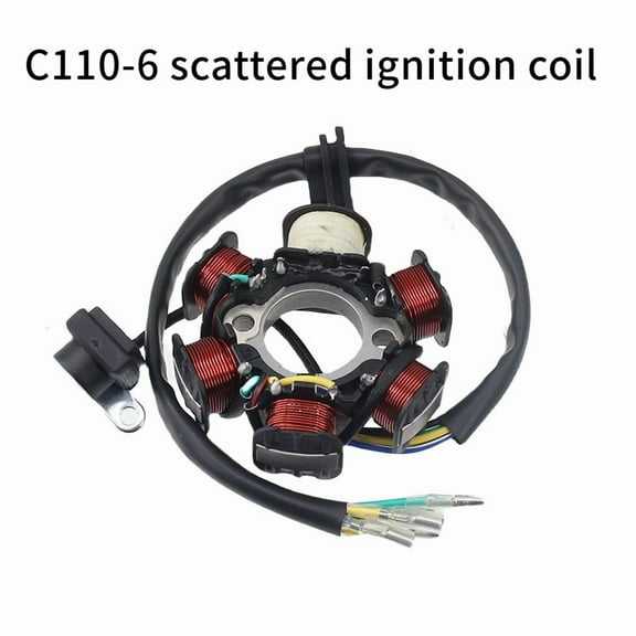 6 Pole Coil 5 Wire Half Wave Ignition Magneto Stator For Gy6 50cc 70cc 90cc 110cc 125cc ATV Quad Pocket Bike Motorcycle