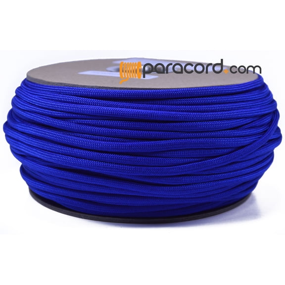 Bored Paracord Brand 550 Type III Paracord - Electric Blue - 250 Feet Spool
