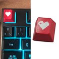 thumbnail image 3 of XISAOK PBT Keycap Mount Heart Cherry Profile R4 for Creative Dip Dye Sub Sculptured, 3 of 11