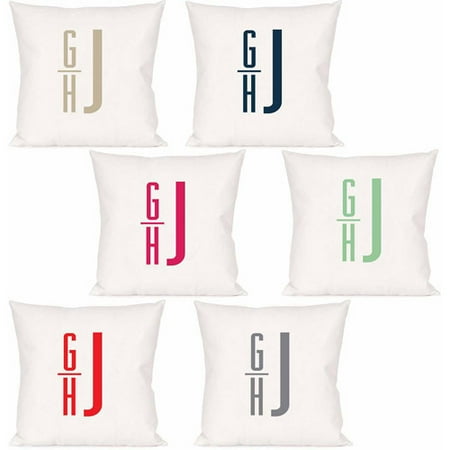 Personalized Offset Monogram Pillow Walmart Com