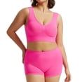thumbnail image 5 of Conjunto de lencería floral de encaje para mujer - Dos piezas: sujetador y braguitas - Diseño sexy de poliéster - Ropa de dormir para la noche de bodas - Tallas S-XXXXXL, 5 of 5