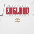 thumbnail image 2 of Umbro Men's England Stacked Soccer T Shirt (White, S-XXXL), 2 of 4