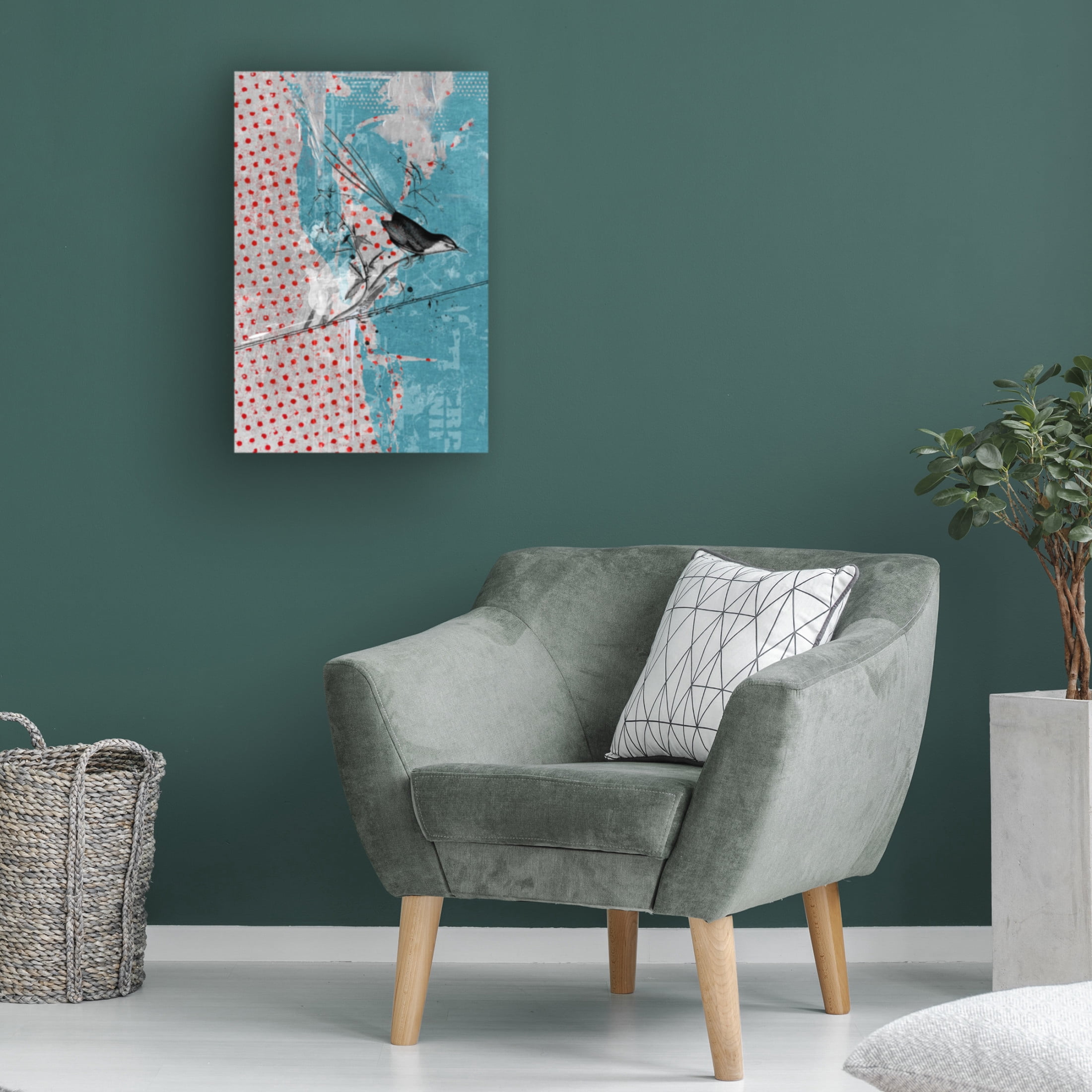 Canvas Wall Art - Teis Albers 'Conjunction' Wall Art for Living Room, Bedroom, or Office Décor by Trademark Fine Art - 12 x 19 Inches