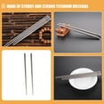 thumbnail image 2 of Outdoor Portable Chopsticks Metal Camping Travel Titanium, 2 of 6
