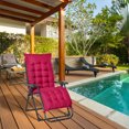 thumbnail image 2 of Outsunny Chaise Zéro Gravité Inclinable avec Dossier Réglable, Rouge Vin, 2 of 10