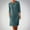 Blue, variant on BZGTZT Women's Cotton Linen Casual Fitted Dress Knee Length Loose Button Down Shirt Dresses with Pockets