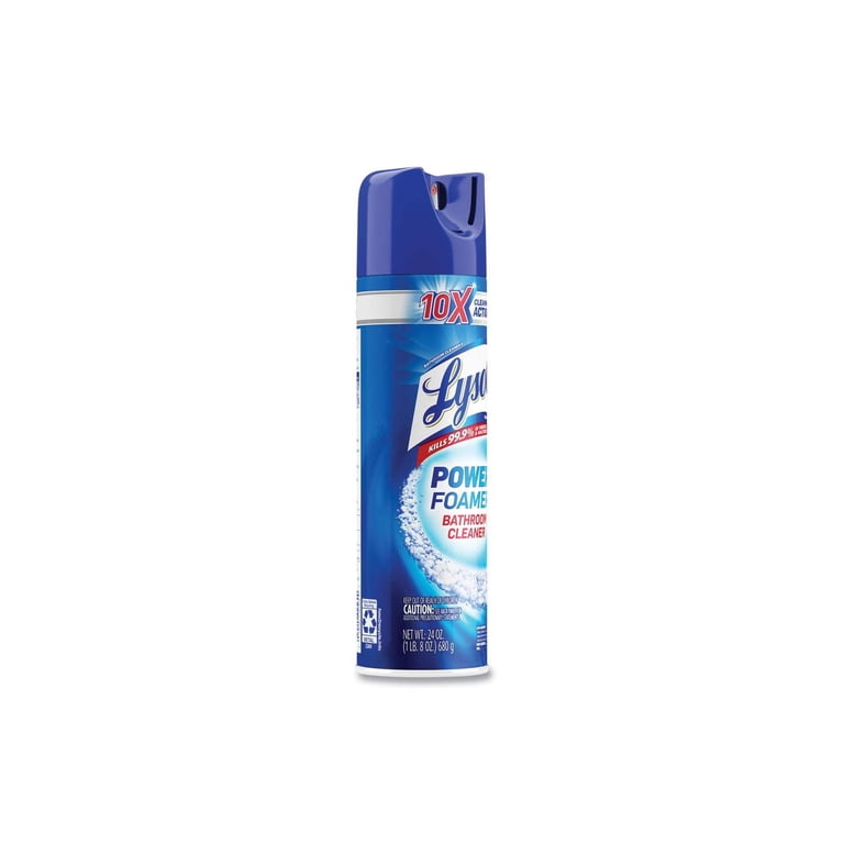 Lysol Power Foam Bathroom Cleaner Spray, Atlantic Fresh, 24 oz photo 2