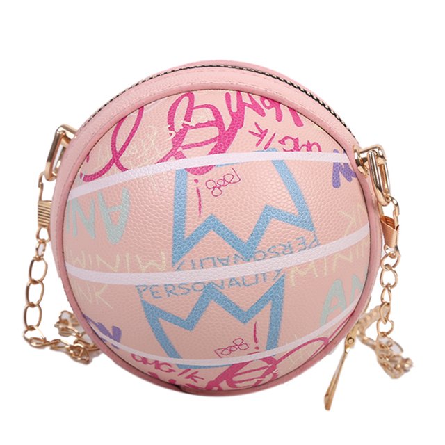 Sywqhk Bolso Bandolera De Pu Esférico Retro Para Mujer, Bolsos Pequeños Con Cadena Informal (Rosa) Sywqhk Para estrenar