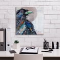 thumbnail image 5 of Epic Graffiti 'Raven 3' by St. Hilaire Elizabeth, Canvas Wall Art, 18"x18", 5 of 8