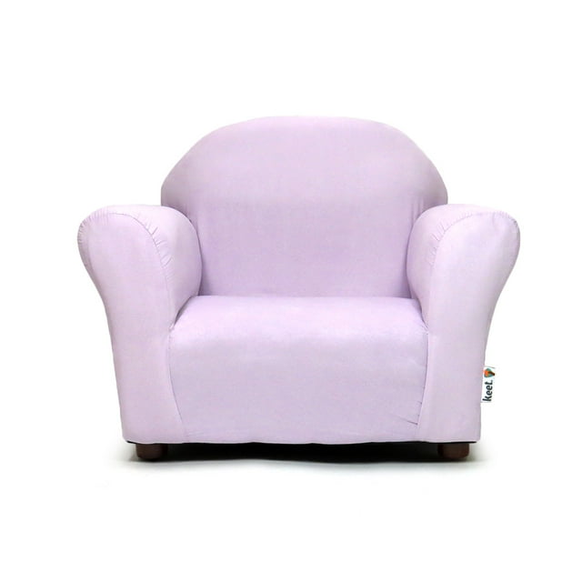 Sillón infantil Keet Lavanda, acogedor y ergonómico, con textura suave al tacto, relleno en memory foam, estructura de madera. Diseñado para potencializar independencia e imaginación