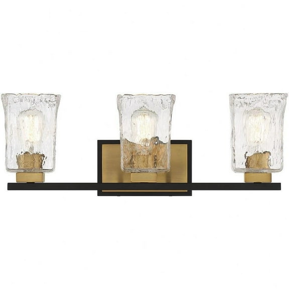 3 Light Bathroom Light Fixture in Transitional Style-8 inches Tall and 23 inches Wide Bailey Street Home 159-Bel-4636273