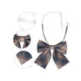 thumbnail image 3 of INSPIRE CHIC Women's Cute Plaid Elastic Strap Pre-tied Bow Ties, 3 of 6