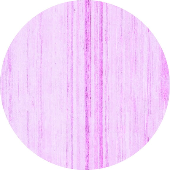 Ahgly Company Indoor Round Solid Purple Modern Area Rugs, 5' Round