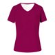 thumbnail image 4 of Fiudx Camisas de Mujer Moda Mujer Casual Cuello En V Blusa Sólida Manga Corta Camiseta Verano Tops, 4 of 4