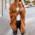 thumbnail image 7 of qolati Women's Long Cardigan Sweaters Casual Oversized Open Front Lantern Sleeve Cardigans Jackets 2023 Fall Winter Waffle Knit Coat Outwear, 7 of 7