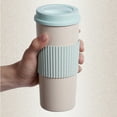 thumbnail image 6 of JANGSLNG 350ml/450ml/550ml Water Cup Food Grade Wear Resistant Plastic Water Coffee Cup with Protective Sleeve for Home, 6 of 8