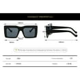 thumbnail image 3 of Square Frame Punk Men and Women Retro Sunglasses (Color : A, Size : Medium), 3 of 4