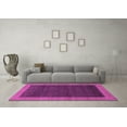 thumbnail image 3 of Ahgly Company Indoor Round Abstract Purple Modern Area Rugs, 6' Round, 3 of 4