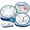 PARTY SET SERVES 16, variant on European Excellency, SEASIDE Nautical Dinner Plates, Eco-Friendly and Disposable Paper Plates for Birthdays, Weddings, & Party Supplies & Decoration - Sealife, Coastal, & Navy Theme - 9 inch (24pcs)