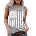 thumbnail image 1 of OAVQHLG3B Camisetas patrióticas para el 4 de julio, camisetas con la bandera estadounidense, camisetas de verano para mujer, camisetas informales holgadas de cuello redondo sin mangas, 1 of 6