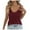 #415 Wine, variant on Felirenzacia Women's V Neck Crocheted Knitted Tank Top， Casual Boho Summer Sleeveless Top,Khaki,S