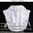 thumbnail image 3 of LoudSung False Collar Detachable Half Shirt Blouse Fake Collar Double Layer Ruffle Dickey Elegant for Women Girls, 3 of 7