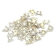 thumbnail image 4 of IFANLANDOR DIY Wood Chip Decorations for Crafts and Parties with Smooth Touch and Unique Hollow Shape 100pcs, 4 of 6