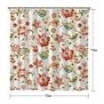 thumbnail image 5 of Waterproof Beautiful Colorful Floral Shower Curtain 72x72 Inch Boho Style Polyester Unique Shower Curtain for Bathroom Hotel Home Decor with 12 Plastic Hooks, 5 of 5