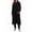 Black, variant on Weekease 3 Piece Sets for Women Crew Neck Tank Pockets Drawstring Pant Long Sleeve Cardigan Fall Pajamas Comfy Loungewear