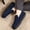 Blue, variant on Men's Autumn and Winter Slip-On House Slippers, Cozy Lined Loafers with Soft Cushioned TPR Anti-Slip Durable Soles for Indoor and Light Outdoor Comfort
