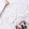 thumbnail image 2 of Underwear Women's Ice Silk Sexy Hollow Seamless Thin Belt Low Waisted Thong For Girls, 2 of 2