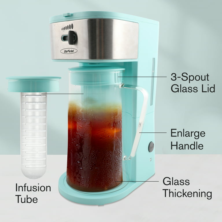  Mr. Coffee 3 Quart Adjustable Strength Iced Tea Maker