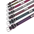 thumbnail image 6 of Pet Artist Personalized Dog Collar Braided Soft Padded Leather with Custom Pet Name ID Tag, 6 of 10