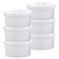 thumbnail image 1 of HIc Ramekins, Fine White Porcelain Souffle, 3-Inch, 4-Ounce capacity, Set of 6, 1 of 4