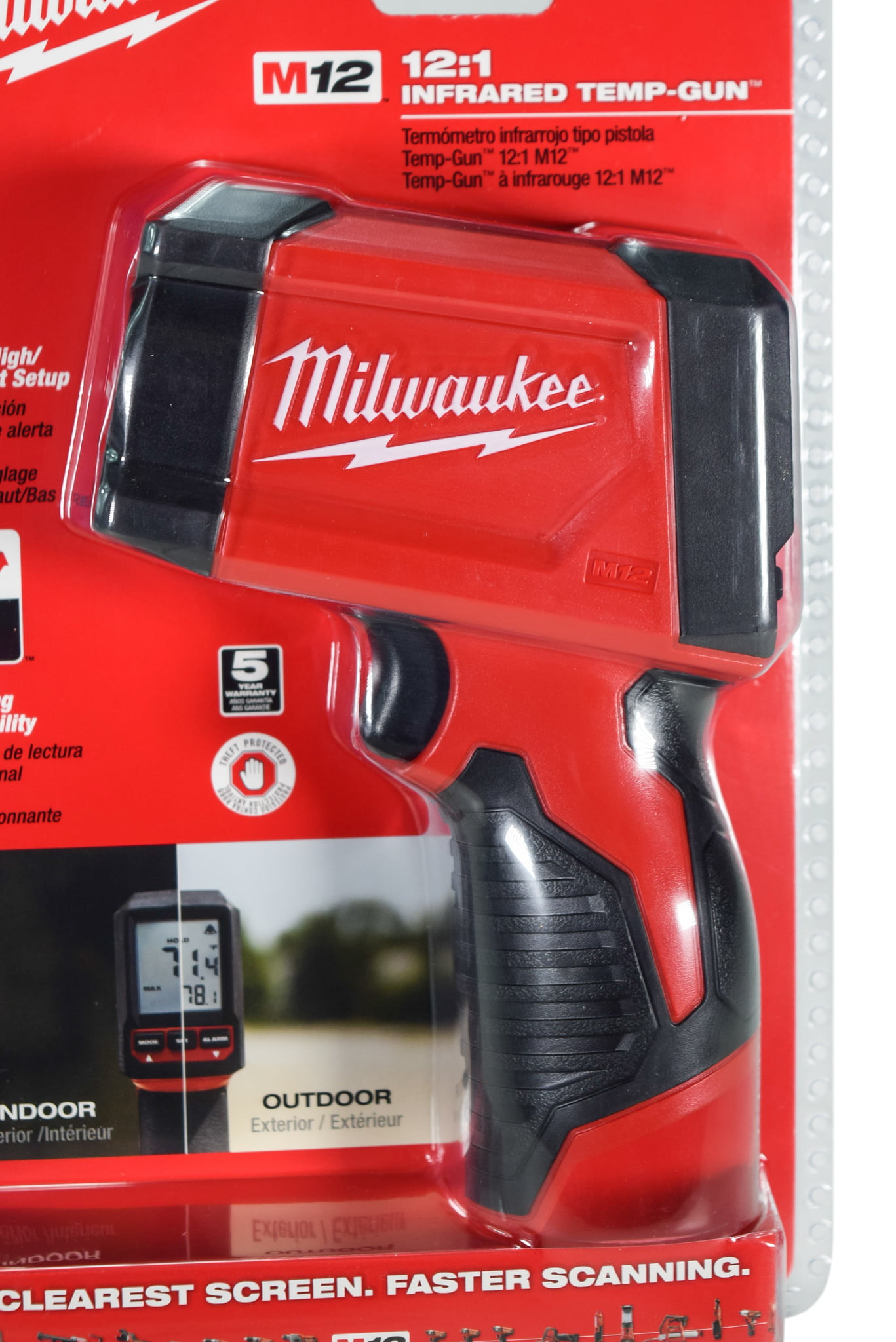 Milwaukee Tool Thermomètre infrarouge 12:1 à pistolet laser