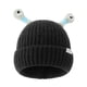 thumbnail image 1 of Sonducket Bonito gorro de punto oscuro que brilla, fibras acrílicas duraderas y cómodo de llevar, gorro de pequeño monstruo brillante Sombreros negro, 1 of 6