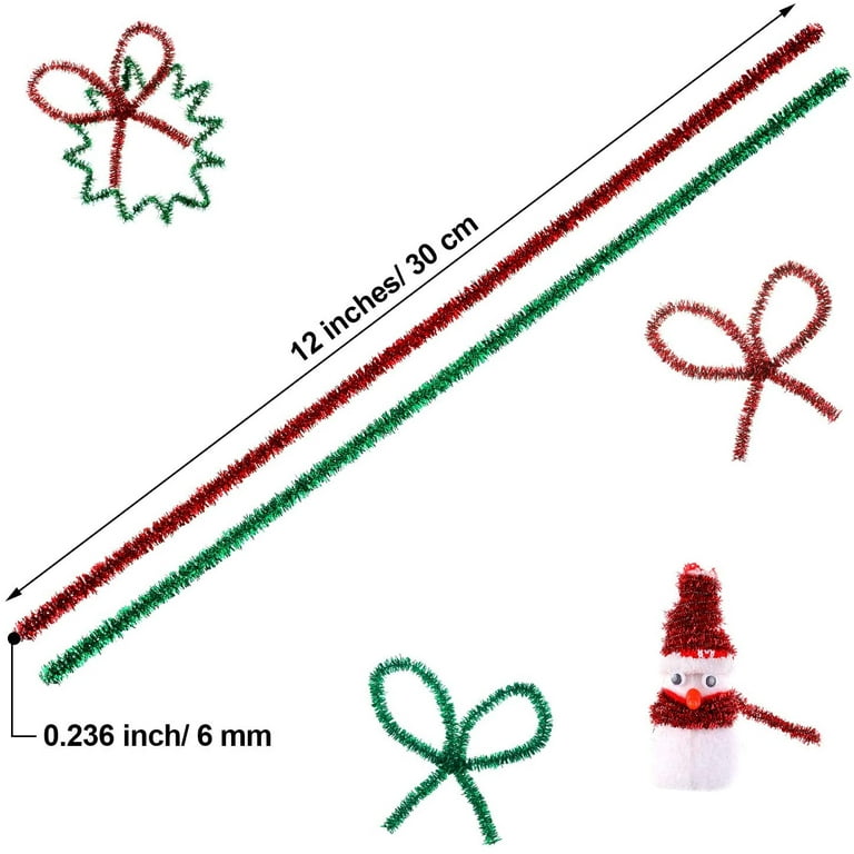 Glitter Pipe cleaners: Gift bows, Ornament, Gift toppers, Craft To Art