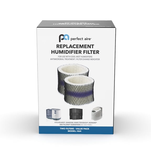Perfect Aire H64 Evaporative Humidifier Wick Filter - Size: 6-1/4” x 7-1/16” OD x 1”