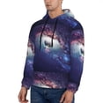 thumbnail image 3 of Daiia Planets Stars And Galaxies for Men's Fashion Hoodies & Sweatshirts with Kangaroo Pocket Hooded Sweatshirt Breathable & Moisture Wicking-4X-Large, 3 of 7