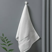 AuroraX Cotton Bath Towels Soft White Anti-Microbial Face Towels Absorbent Solid Bathroom,Travel