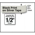 thumbnail image 3 of Brother Genuine P-touch M-931 Tape, 1/2" (0.47") Wide Standard Non-Laminated Label Maker Tape, Black on Silver, 0.47 in. x 26.2 ft. (12mm x 8M), M931, 3 of 3