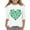 Z106-White, variant on YUEHUA Shirt for Girls 9-10 Girls's Graphic St Patricks Day Fashionable Versatile Round Neck 3/4 Quarter Sleeve Casual T Shirt Top, 9-10 Years
